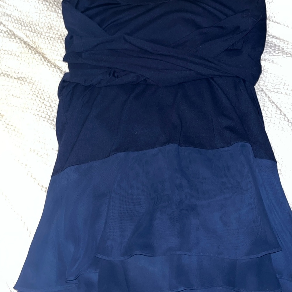 Extremely soft blue women’s long sleeve shirt, flowy, new